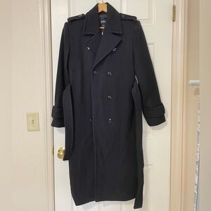 MANGO oversized virgin wool trench coat